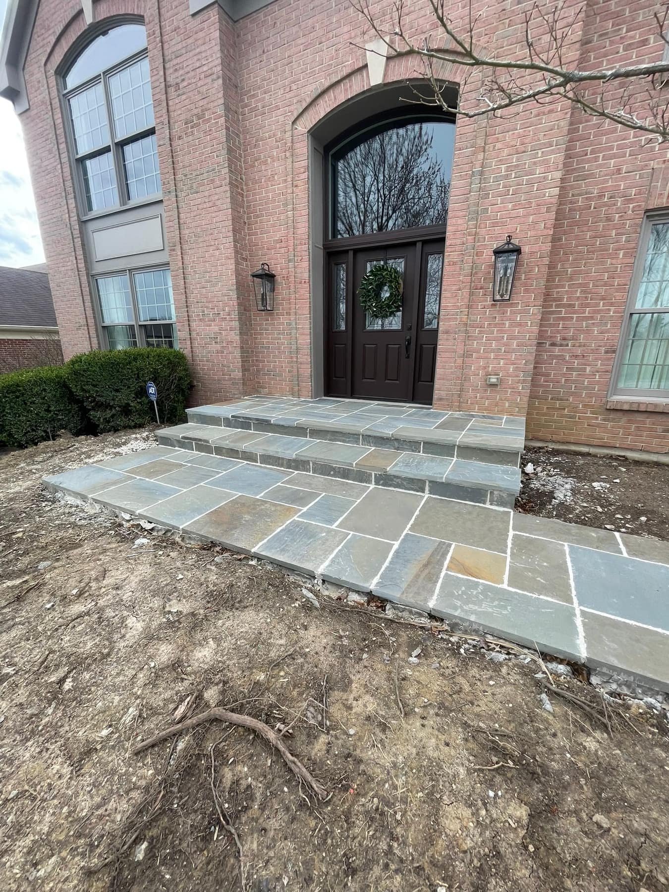 Front Walkway and Entrance Transformation - after completion